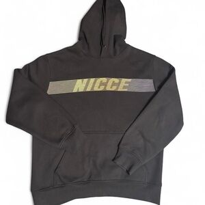 Nicce Black Hoodie with Yellow Accents